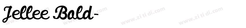Jellee Bold字体转换